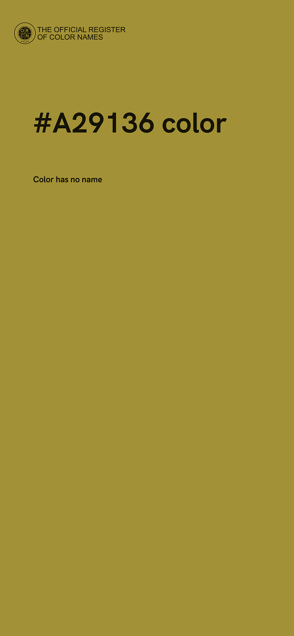 #A29136 color image