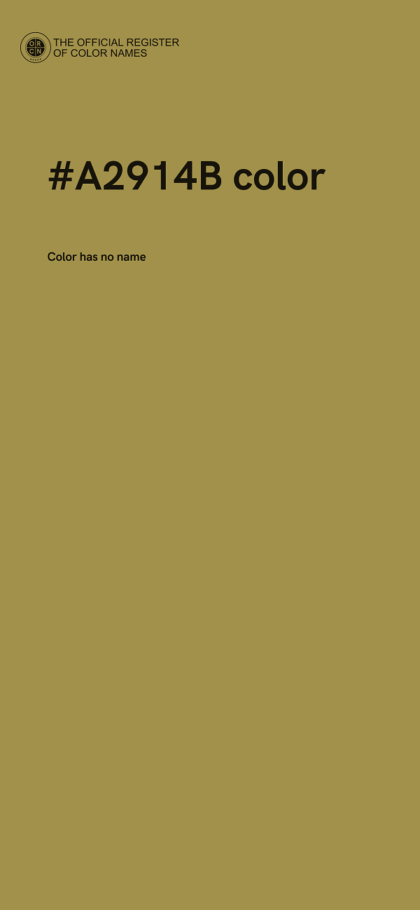 #A2914B color image