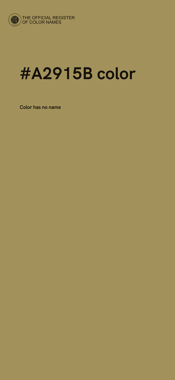 #A2915B color image