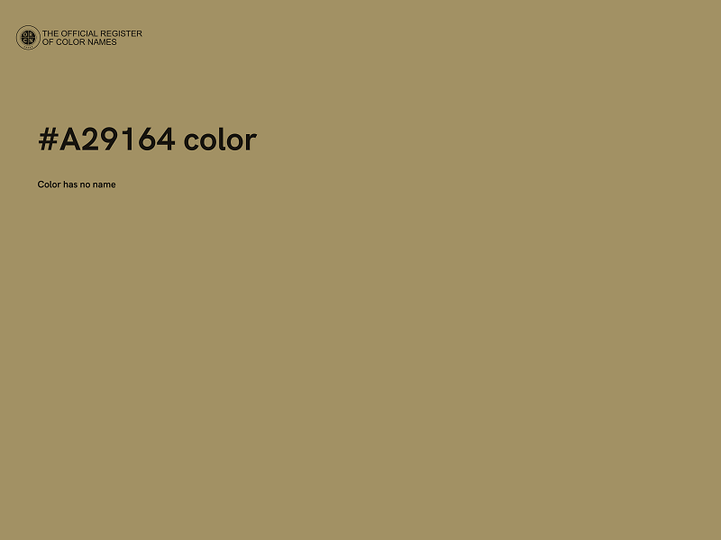 #A29164 color image