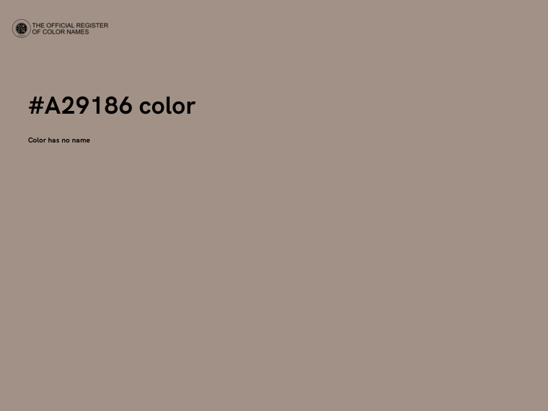 #A29186 color image
