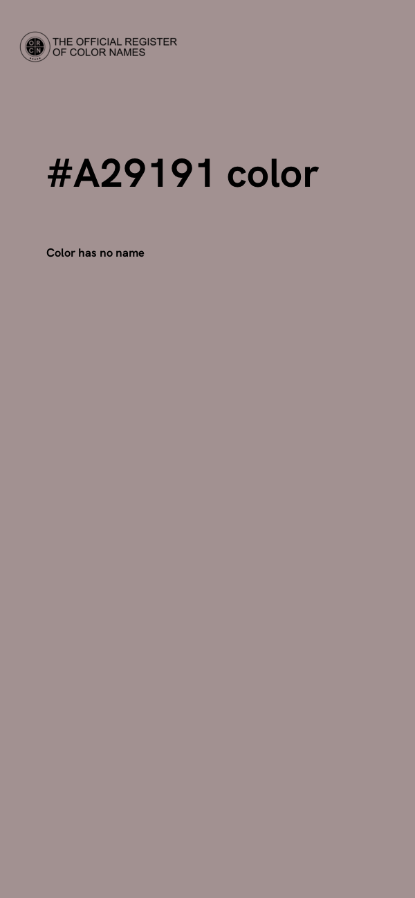 #A29191 color image