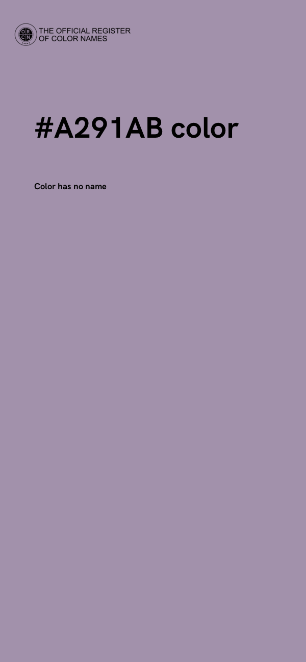 #A291AB color image