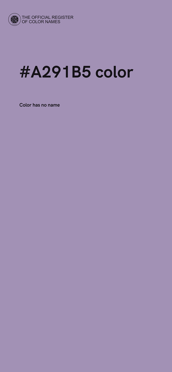 #A291B5 color image