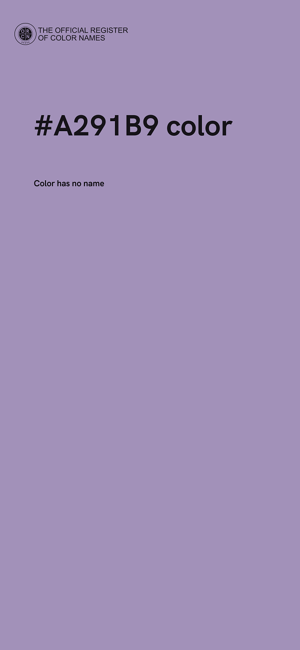 #A291B9 color image