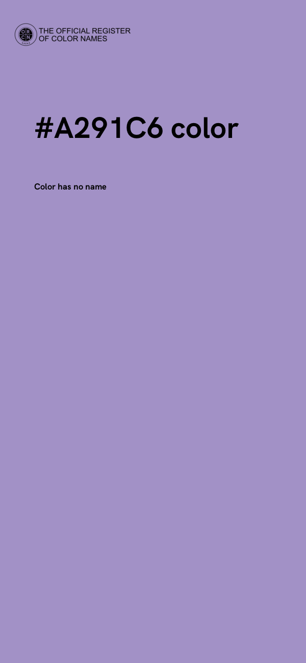 #A291C6 color image