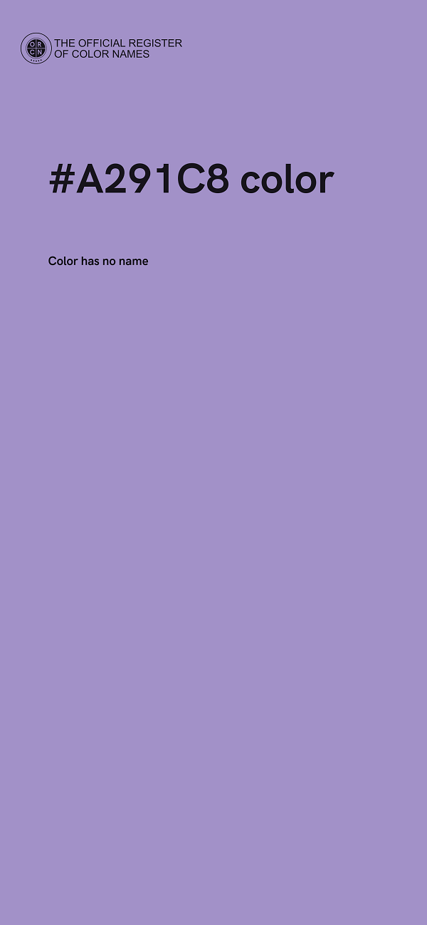 #A291C8 color image