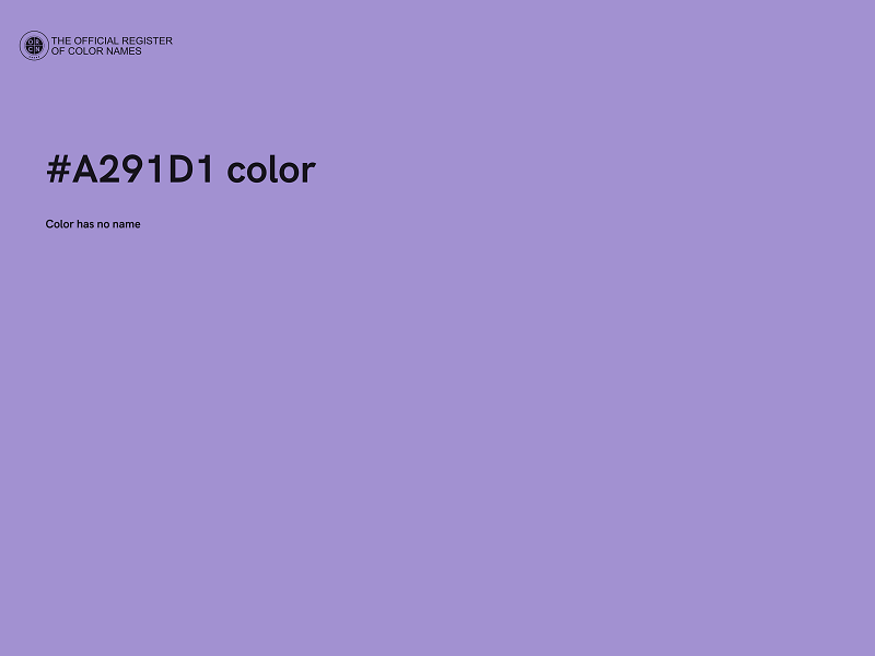 #A291D1 color image