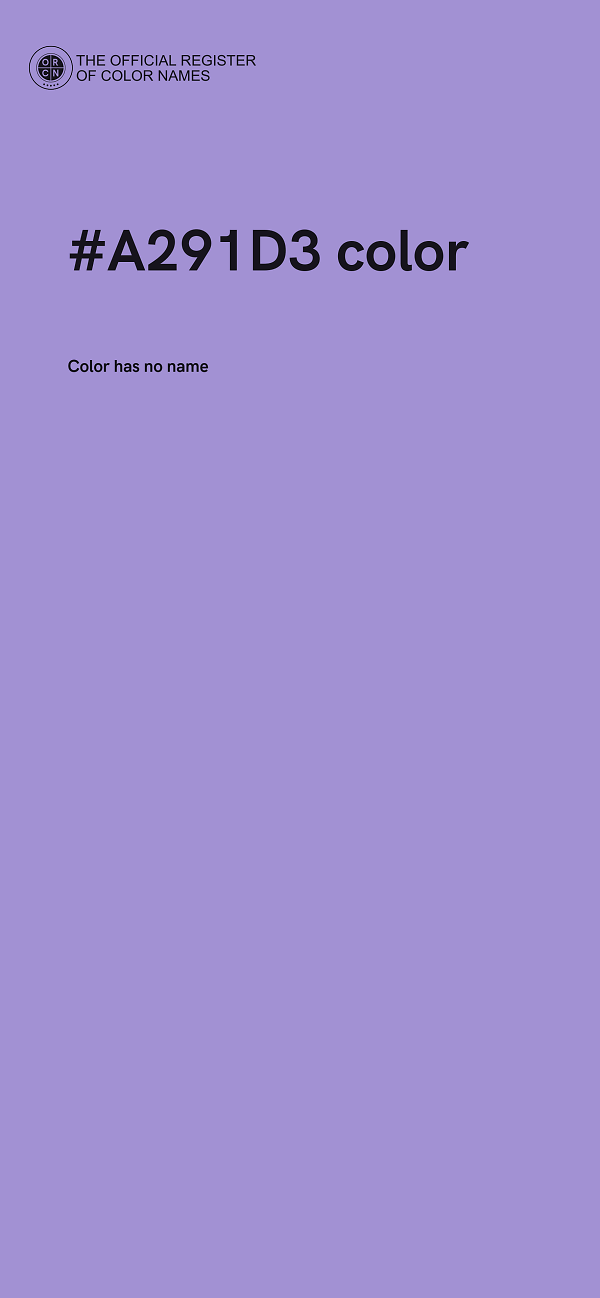 #A291D3 color image