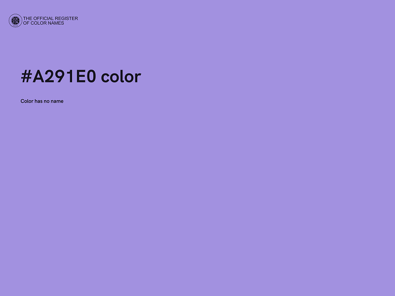 #A291E0 color image