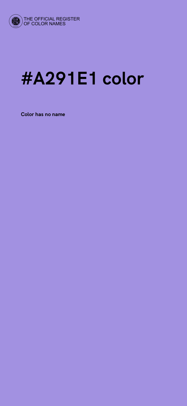 #A291E1 color image