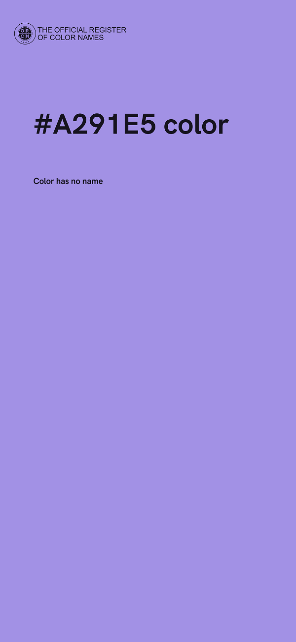 #A291E5 color image