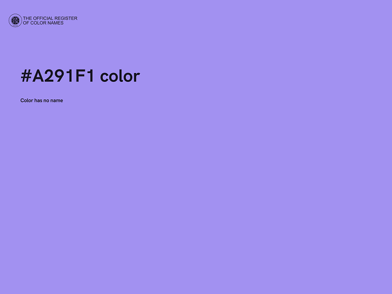 #A291F1 color image