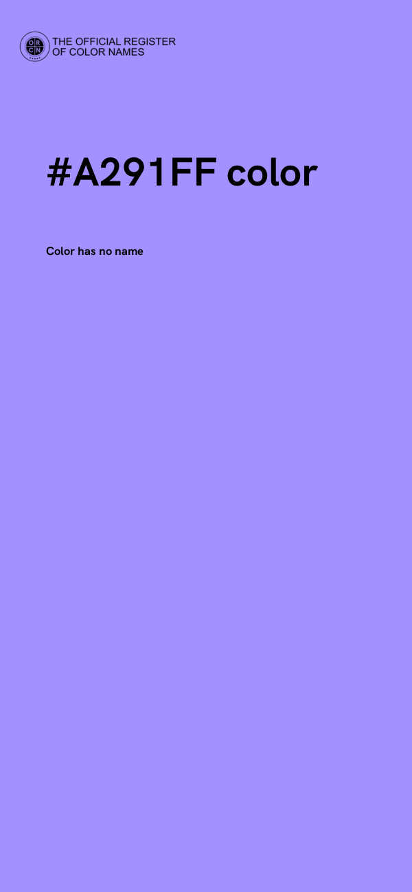 #A291FF color image