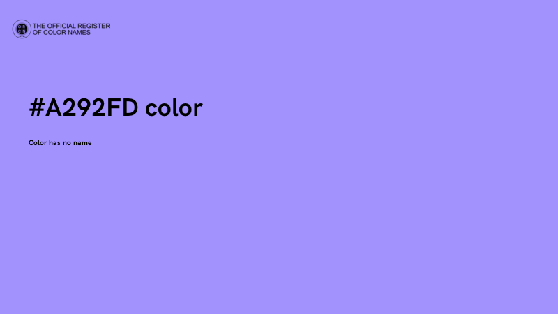 #A292FD color image