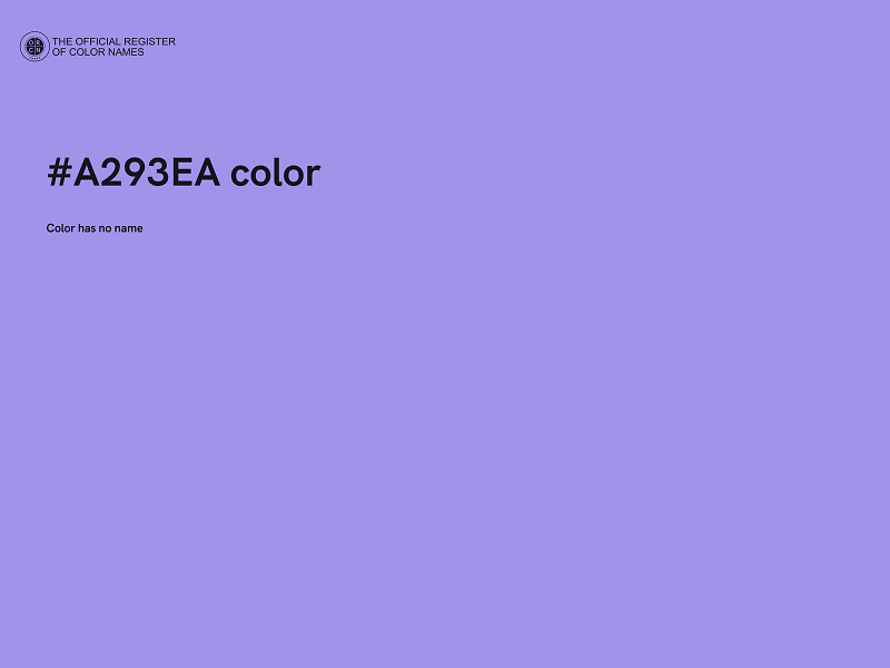 #A293EA color image