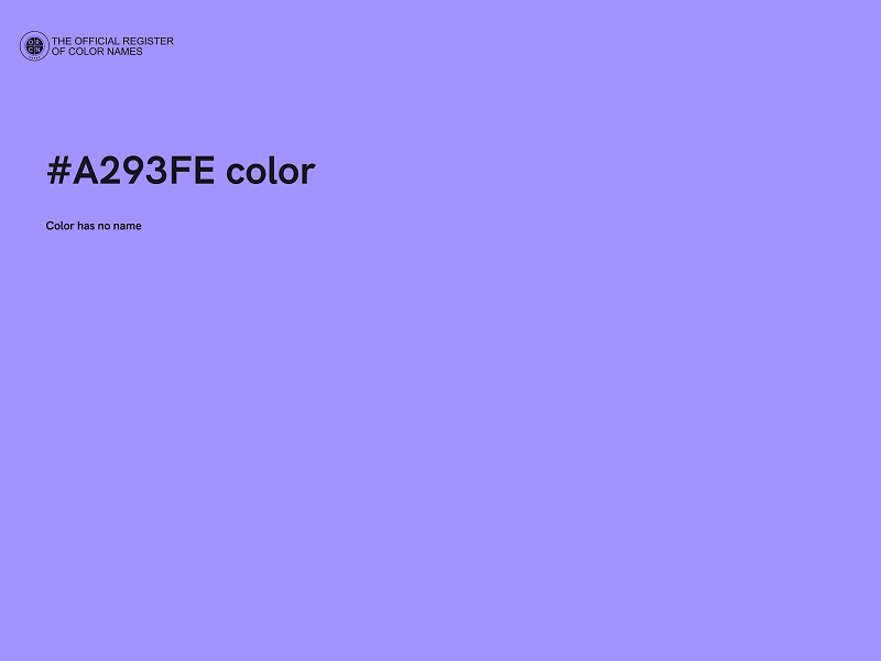 #A293FE color image