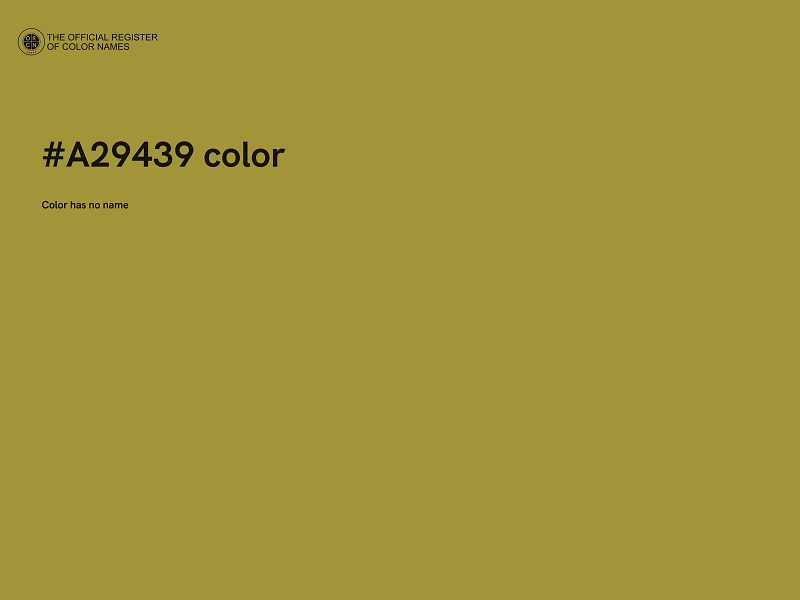 #A29439 color image