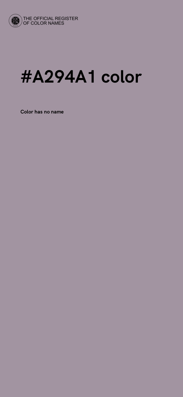 #A294A1 color image