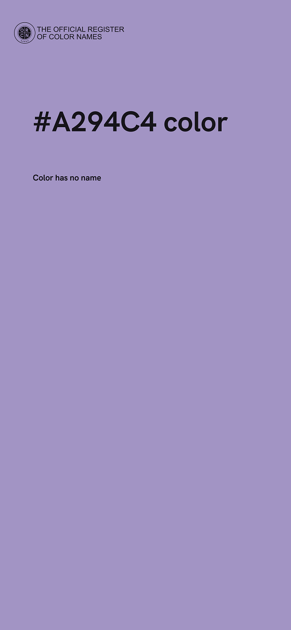 #A294C4 color image