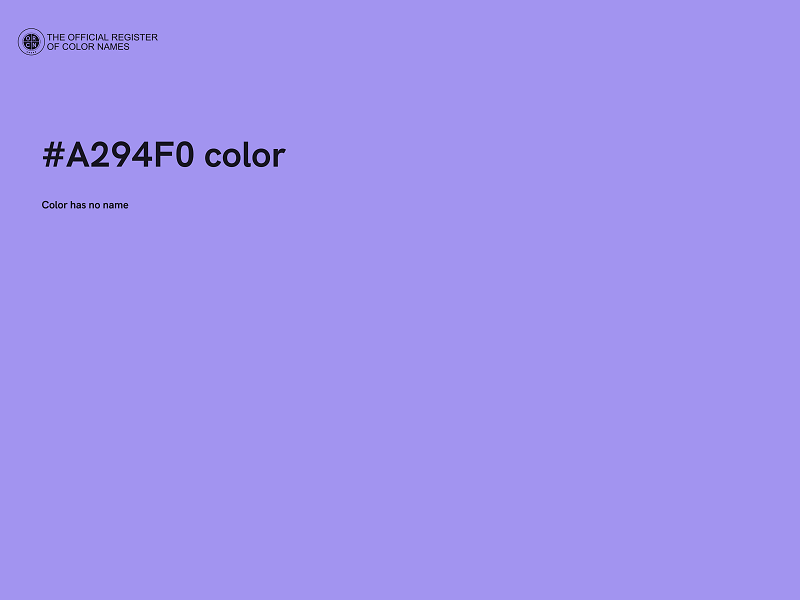 #A294F0 color image