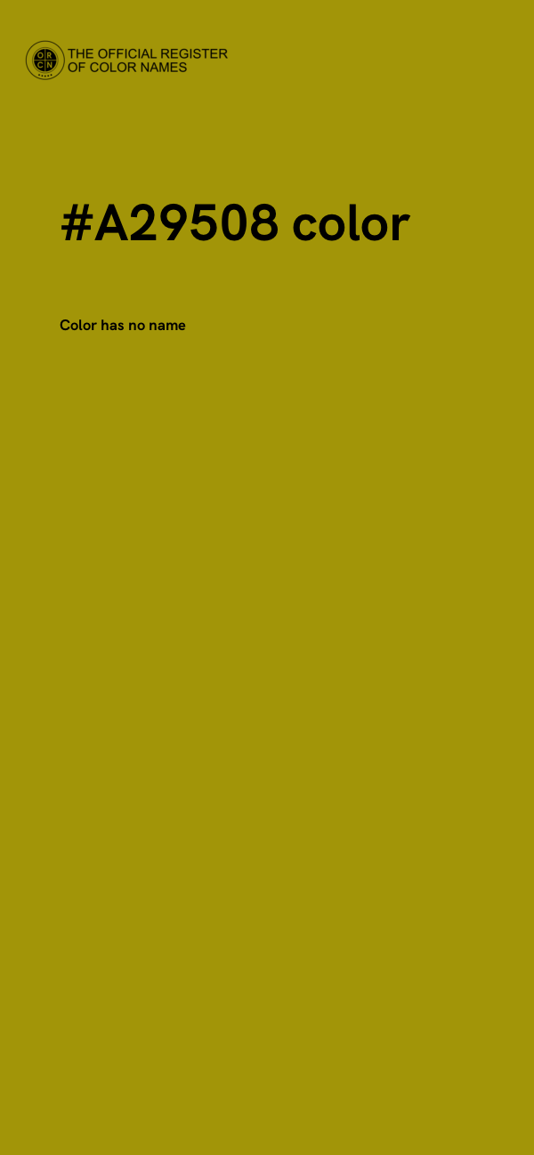 #A29508 color image