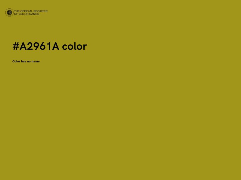 #A2961A color image