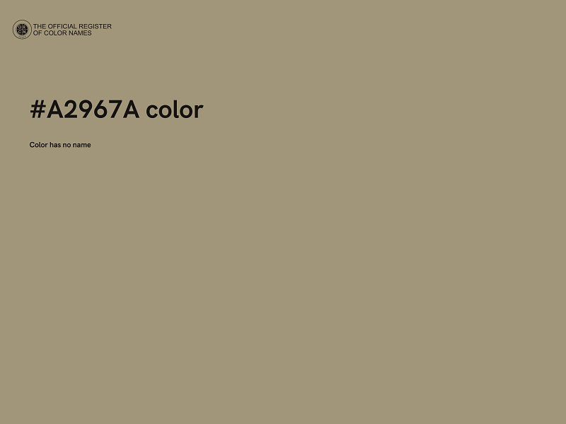 #A2967A color image