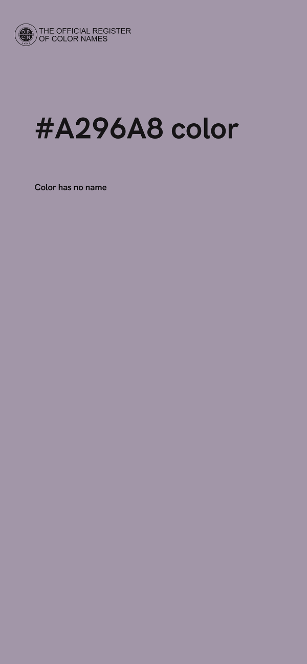 #A296A8 color image
