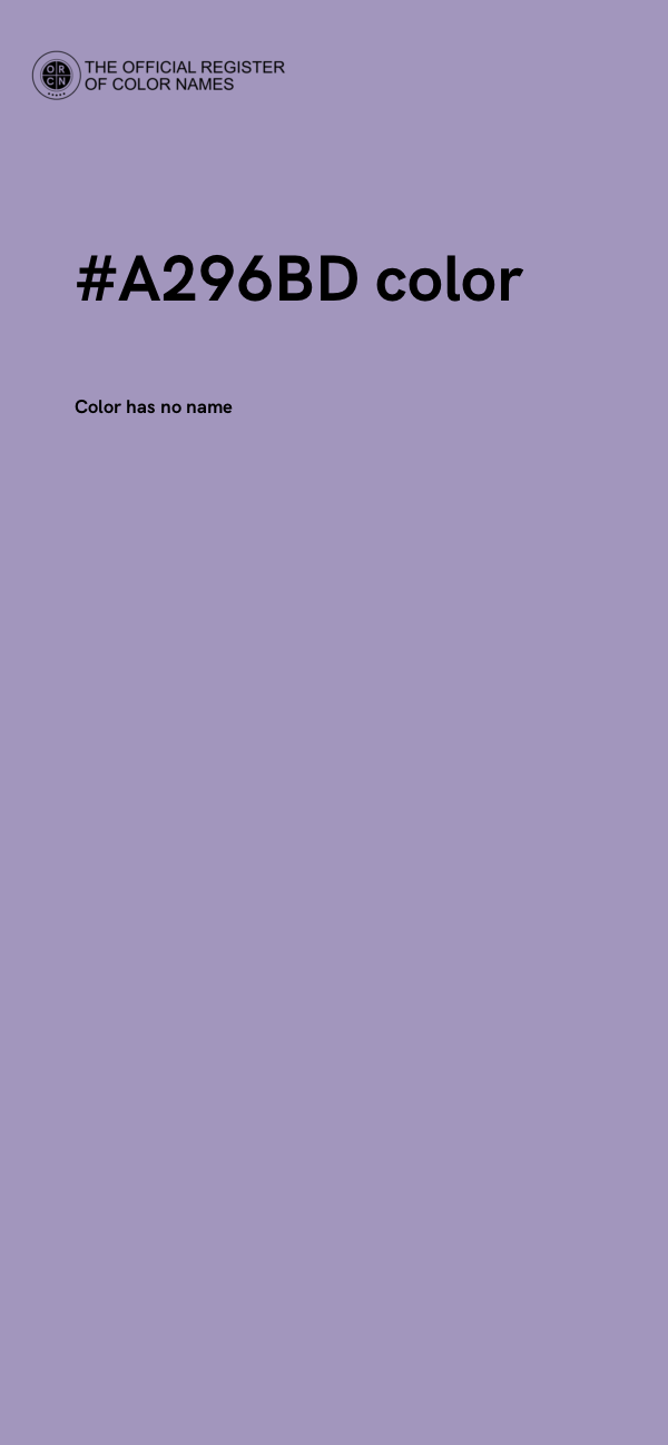 #A296BD color image