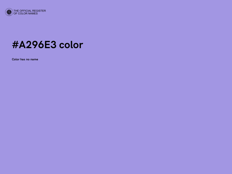 #A296E3 color image