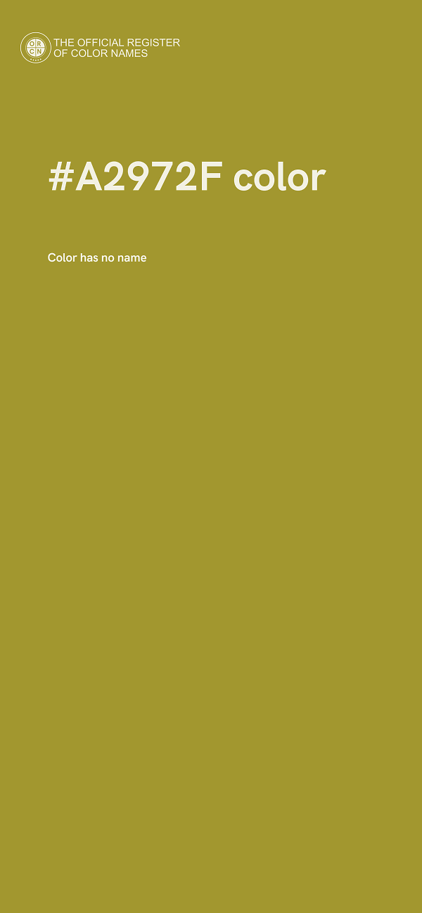 #A2972F color image