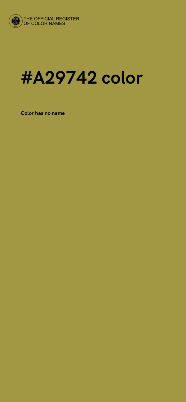 #A29742 color image