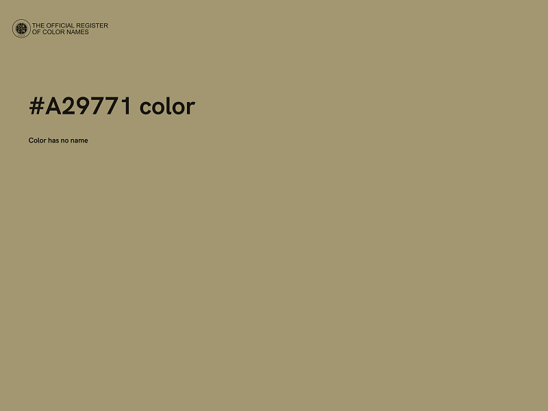 #A29771 color image