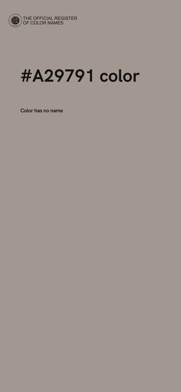 #A29791 color image