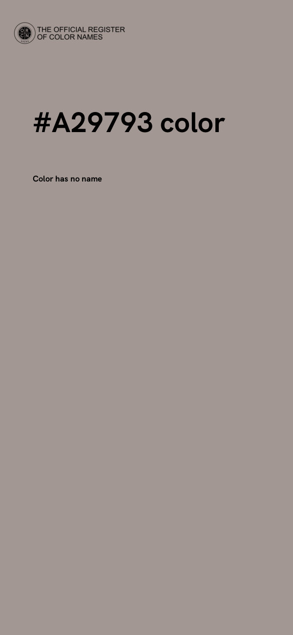 #A29793 color image