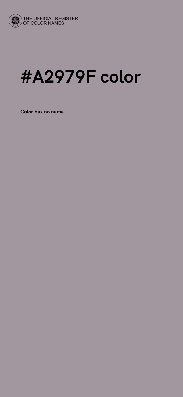 #A2979F color image