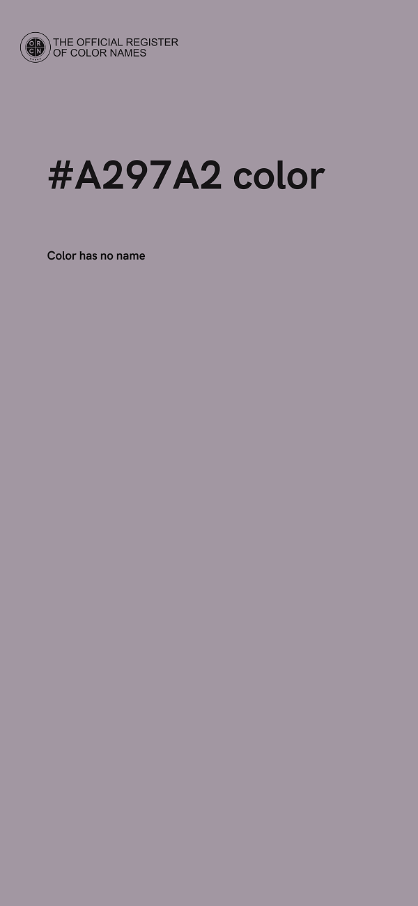 #A297A2 color image
