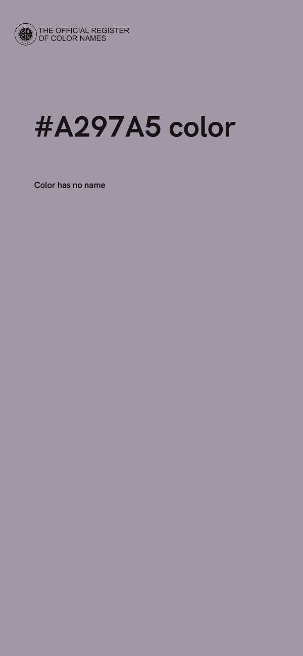 #A297A5 color image