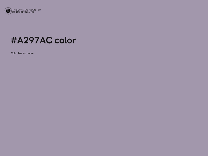 #A297AC color image