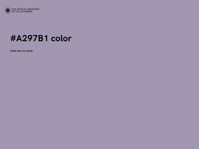 #A297B1 color image