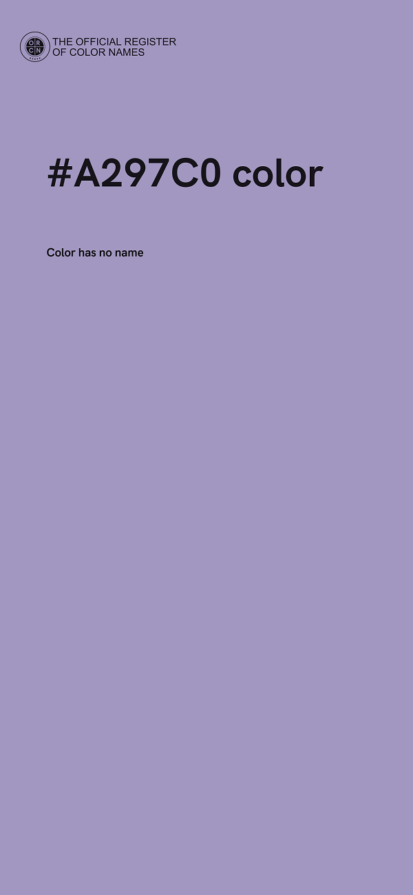 #A297C0 color image