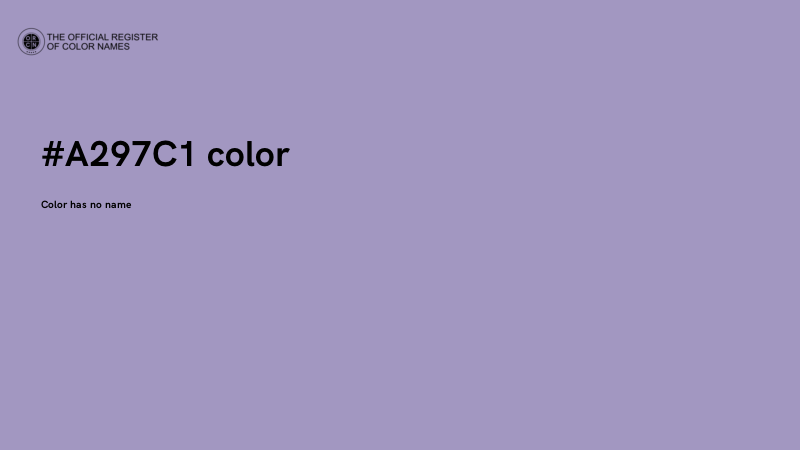 #A297C1 color image