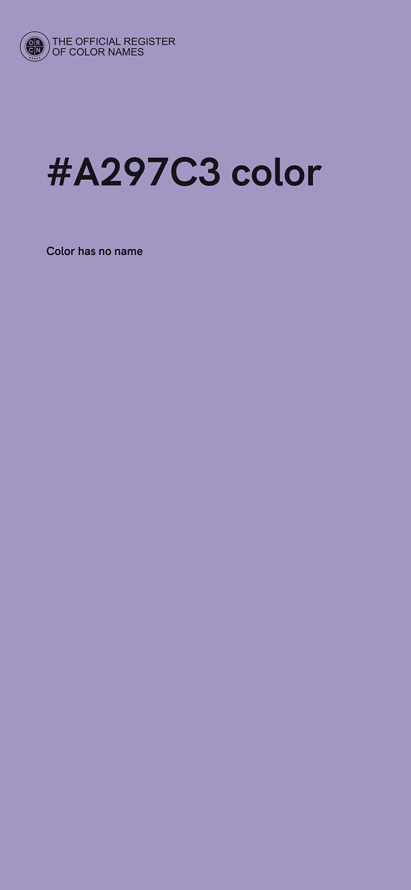 #A297C3 color image