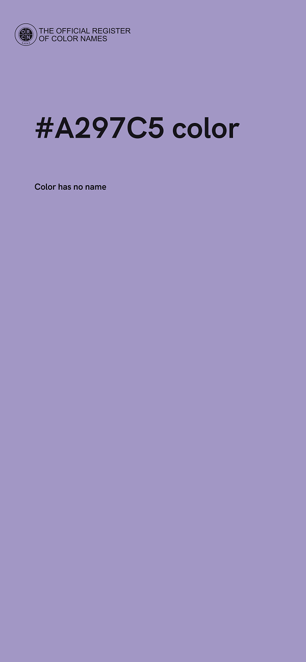 #A297C5 color image