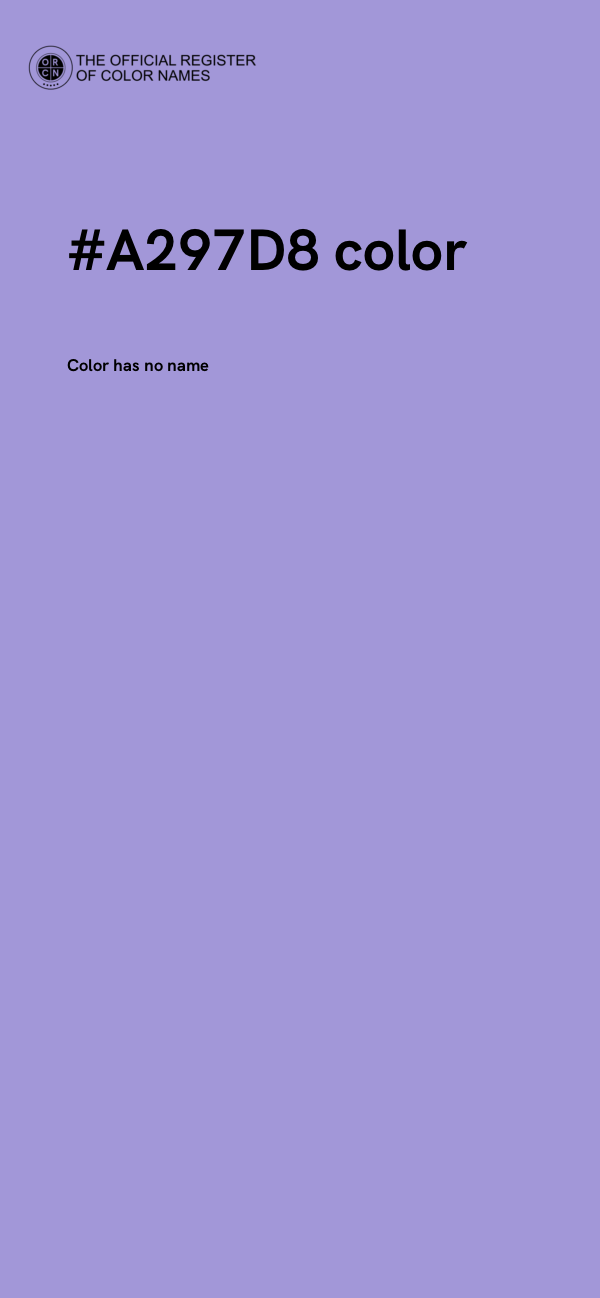 #A297D8 color image