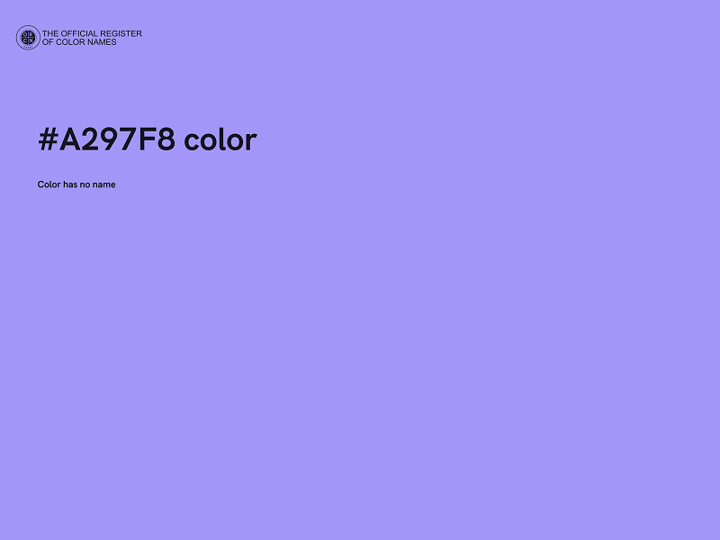 #A297F8 color image