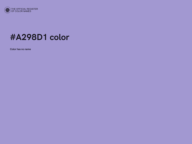 #A298D1 color image