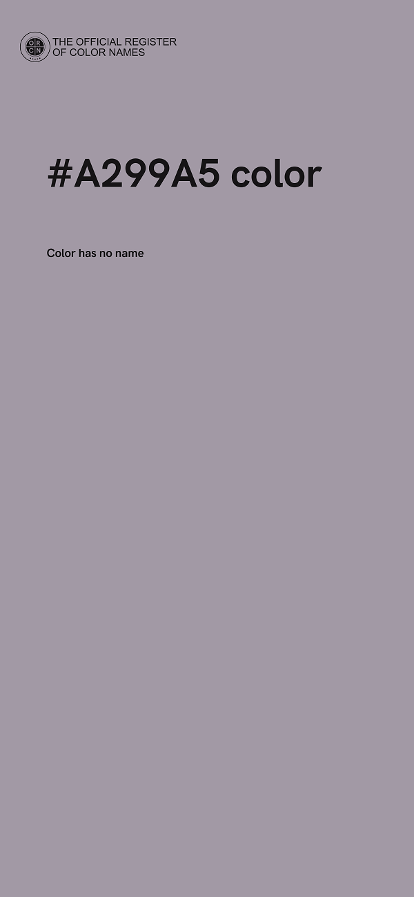 #A299A5 color image