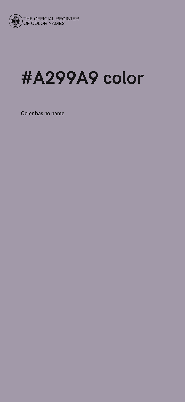 #A299A9 color image